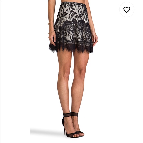 BB Dakota Theadora Scallop Lace Skirt - Picture 2 of 8